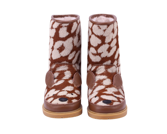 Donsje Wadudu Exclusive Boots | Bambi | Brown Spotted Cow Hair