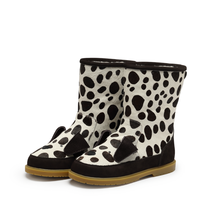 Donsje Wadudu Exclusive Boots | Dalmatian | Spotted Cow Hair