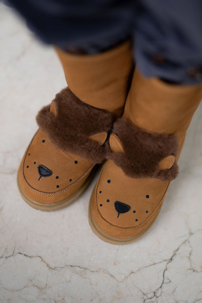 Donsje Wadudu Exclusive Boots | Leo | Camel Betting Leather