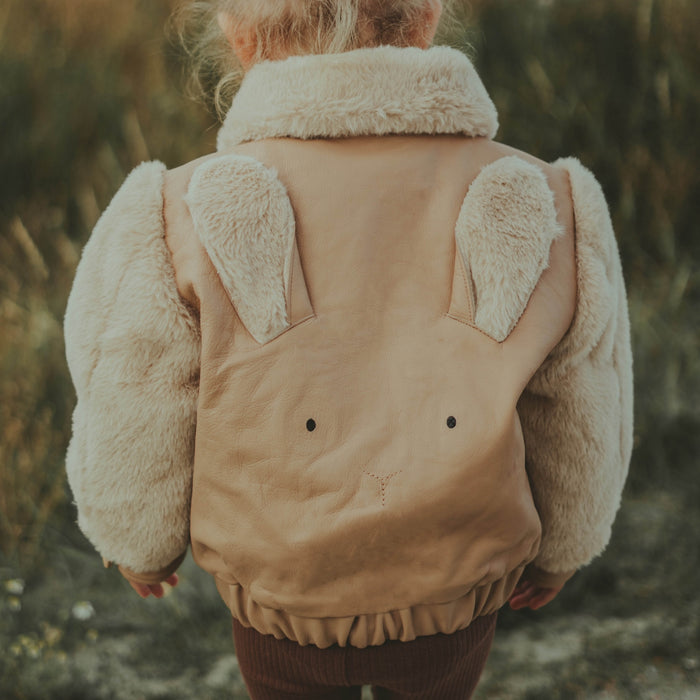 Donsje Yuki Leather Jacket | Fluffy Bunny | Light Rust Leather