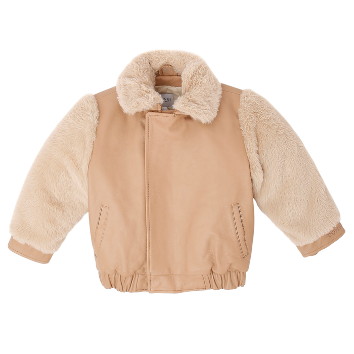 Donsje Yuki Leather Jacket | Fluffy Bunny | Light Rust Leather