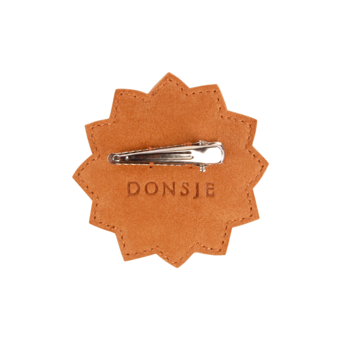Donsje Zaza Fields Hairclip | Sunflower | Caramel Nubuck
