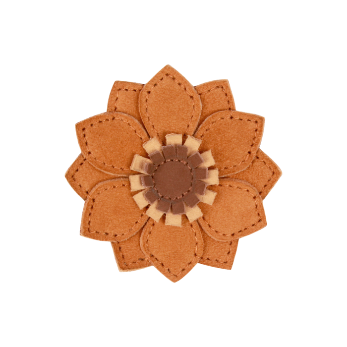 donsje Zaza Fields Hairclip | Sunflower | Caramel Nubuck