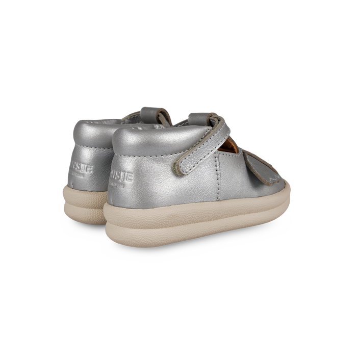 Donsje Zilpa Shoes | Koala | Silver Grey Metallic Leather