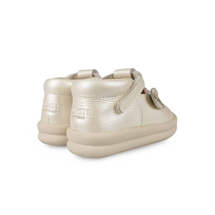 Donsje Zilpa Shoes | Unicorn | Off White Metallic Leather