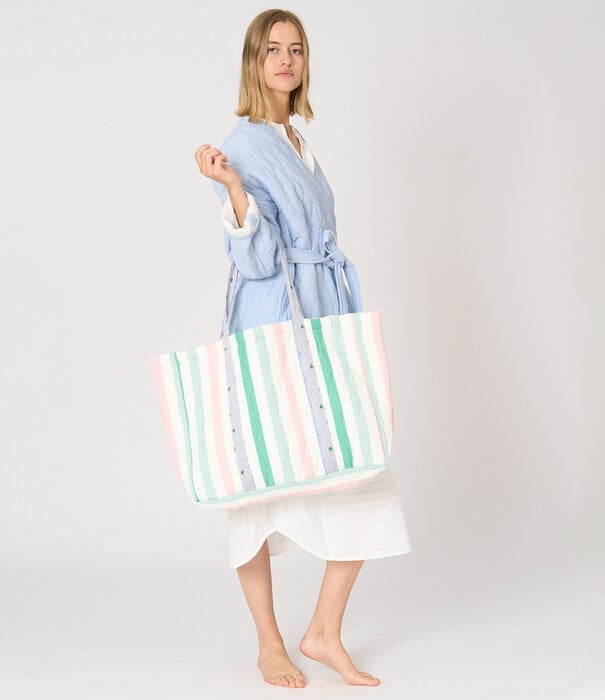 Dorélit Beach Bag Accessoires Chambray Gestreept