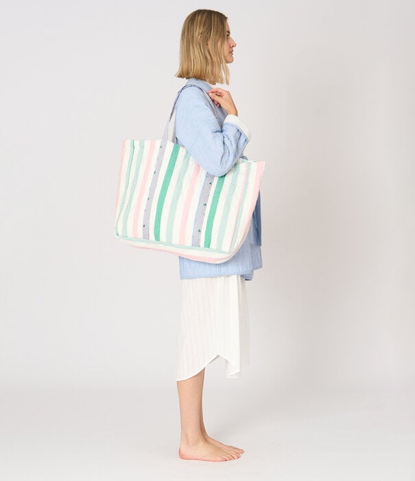 dorélit Beach Bag Accessoires Chambray Gestreept