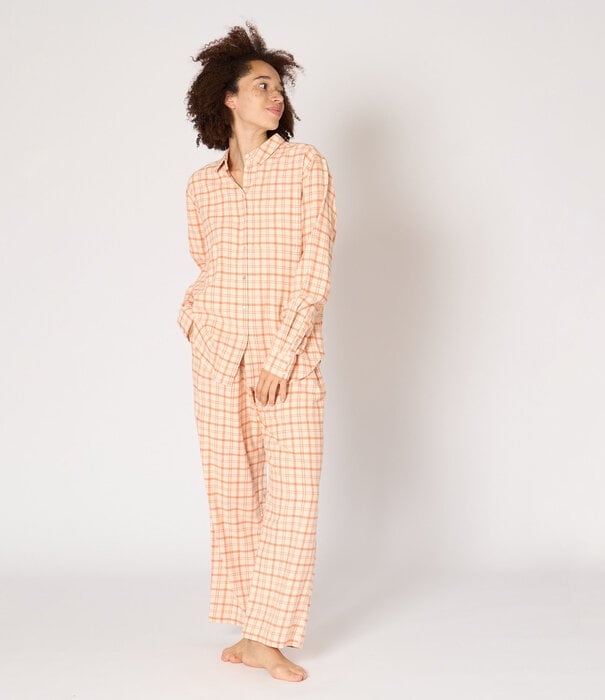 Dorélit Jasmijn+Alkes Pyjama Oranje Ruit