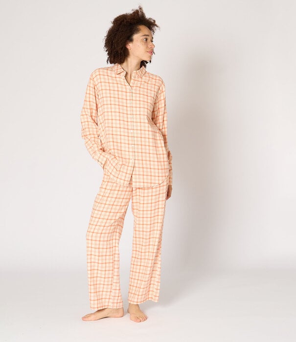 Dorélit Jasmijn+Alkes Pyjama Oranje Ruit