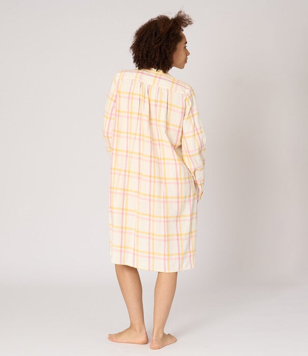 Dorélit Jasper Jurk Geel Roze Ruit