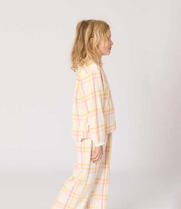 Dorélit Jesse+Alkes Pyjama Geel Roze Ruit