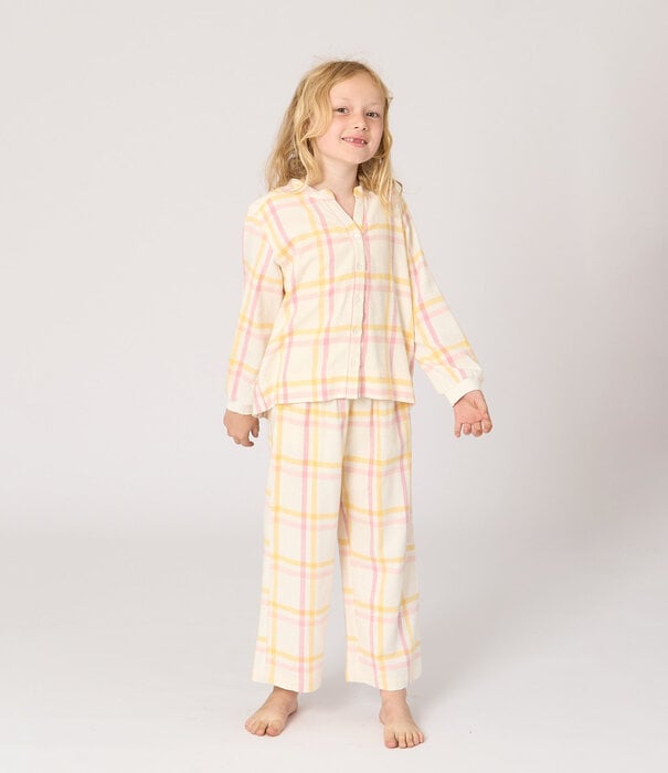 Dorélit Jesse+Alkes Pyjama Geel Roze Ruit