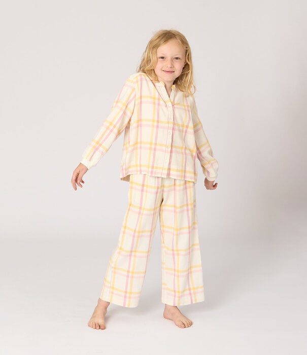 dorélit Jesse+Alkes Pyjama Geel Roze Ruit