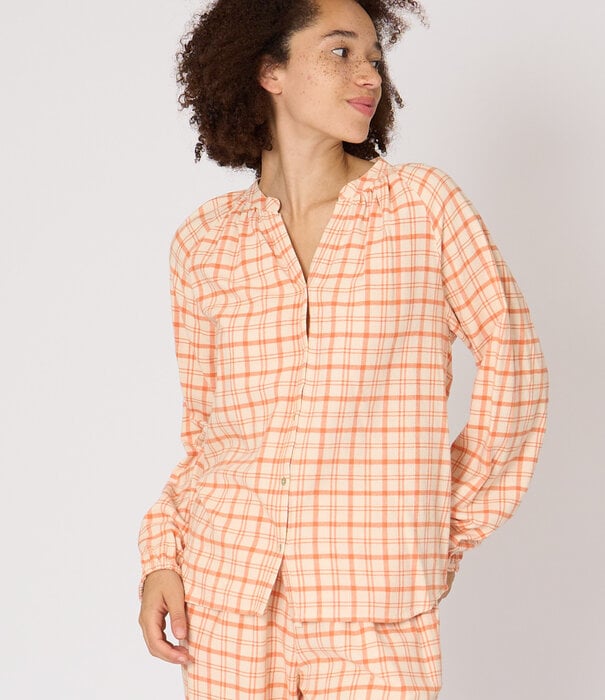 Dorélit Julia+Alkes Pyjama Oranje Ruit