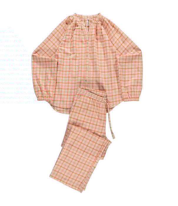 Dorélit Julia+Alkes Pyjama Oranje Ruit