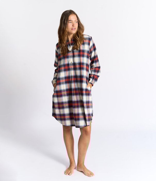 Dorélit Lara Jurk Oranje Ruit