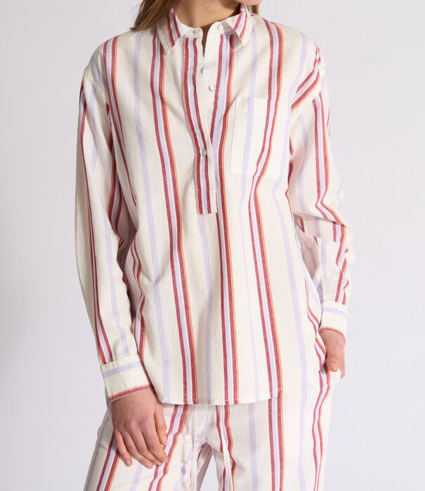 Dorélit Lizzy+Alkes Pyjama Rood Lila Streep