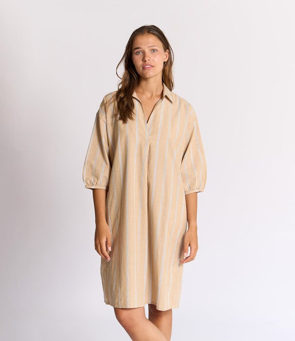 dorélit Marley Jurk Beige Streep