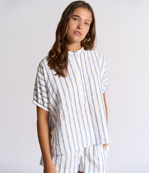 Dorélit Melanie+Cupido Pyjama Blauw Witte Streep