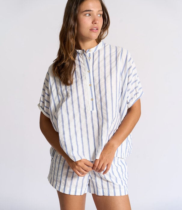 Dorélit Melanie+Cupido Pyjama Blauw Witte Streep