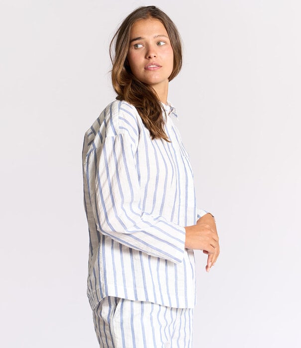 Dorélit Michele+Alkes Pyjama Blauw Witte Streep