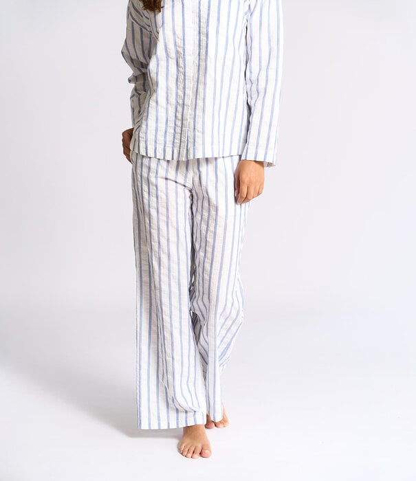 Dorélit Michele+Alkes Pyjama Blauw Witte Streep