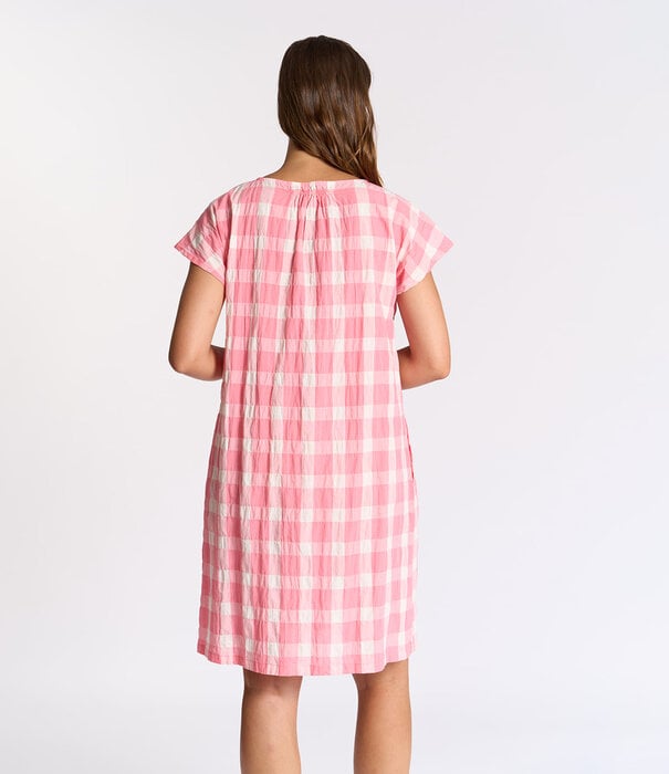 Dorélit Morgan Jurk Roze Ruit