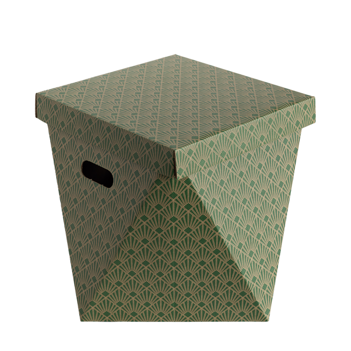 dutch design brand Art Deco Velvet Green Basket