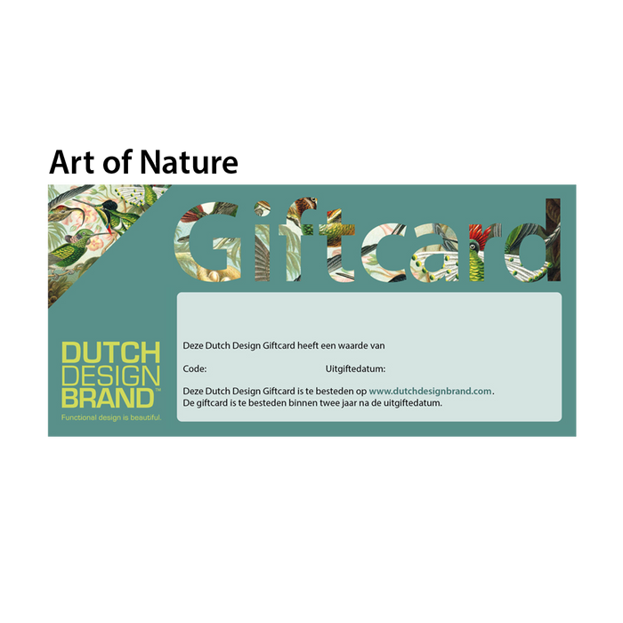 dutch design brand Giftcard per Mail