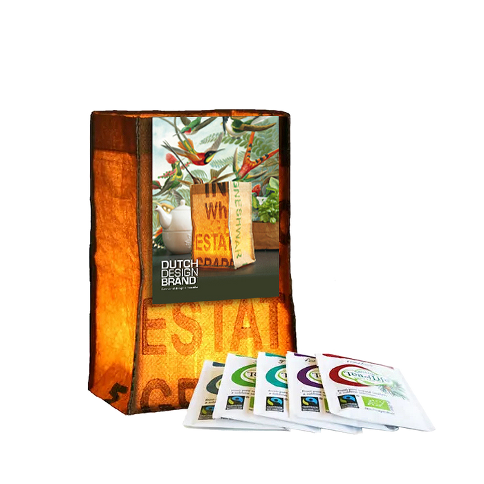 dutch design brand Dutch Design Brand x SuperWaste Tealight (incl. 5 Fairtrade theezakjes)