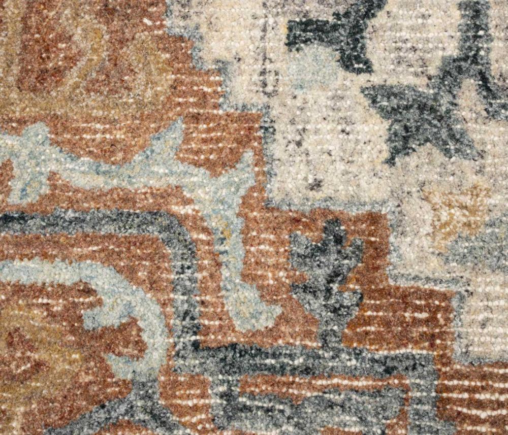 Dutchbone Amori Vloerkleed Blauw/Brick