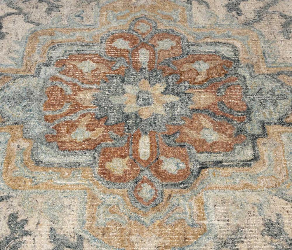 Dutchbone Amori Vloerkleed Blauw/Brick 160X230