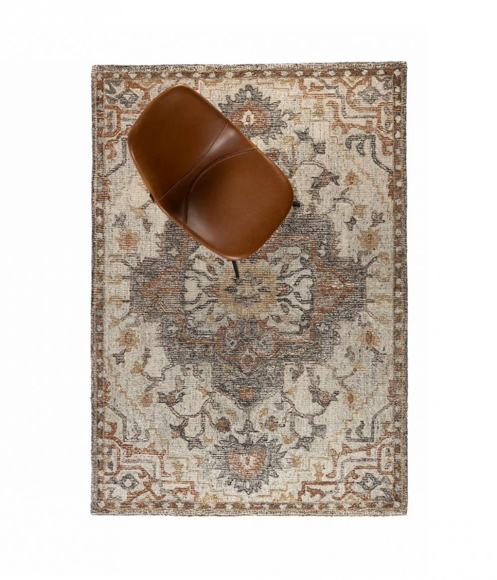 Dutchbone Amori Vloerkleed Grijs/Brick 160X230