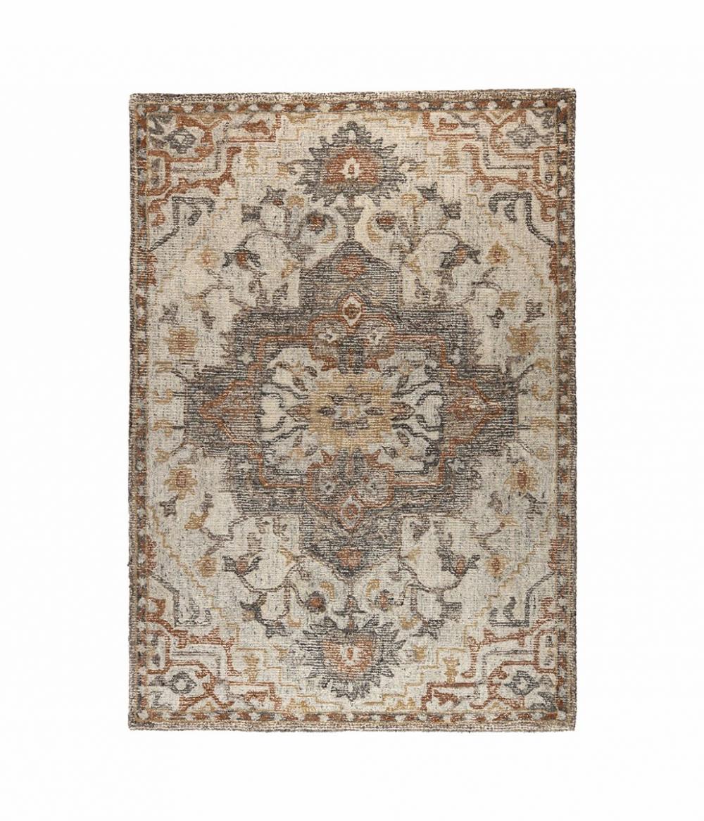 dutchbone Amori Vloerkleed Grijs/Brick 160X230