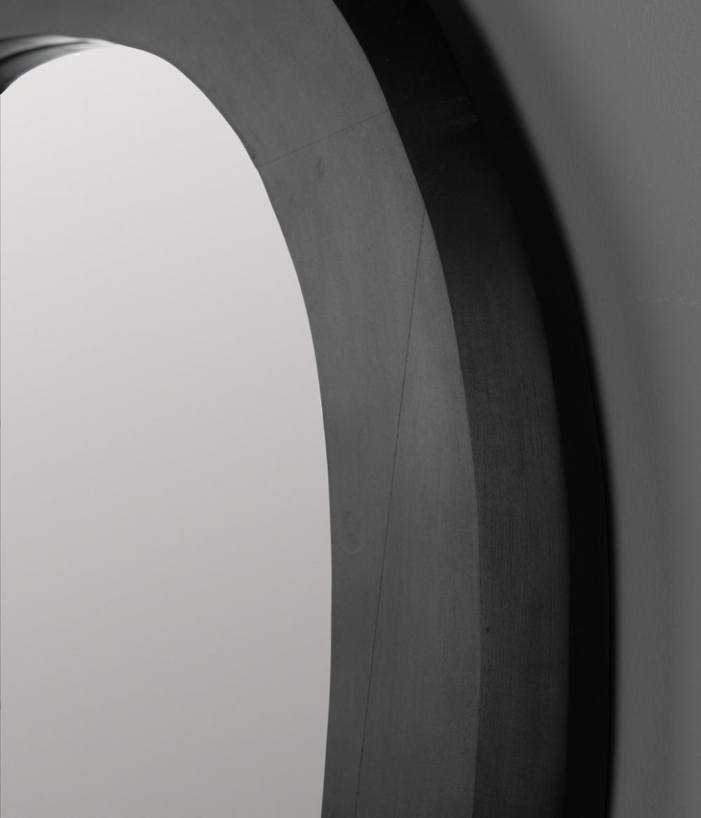 Dutchbone Aren Spiegel Hout Zwart L