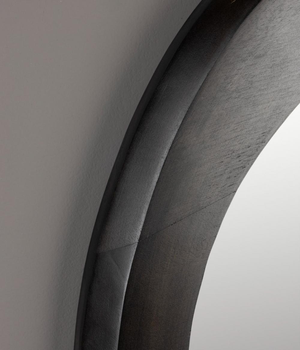 Dutchbone Aren Spiegel Hout Zwart M