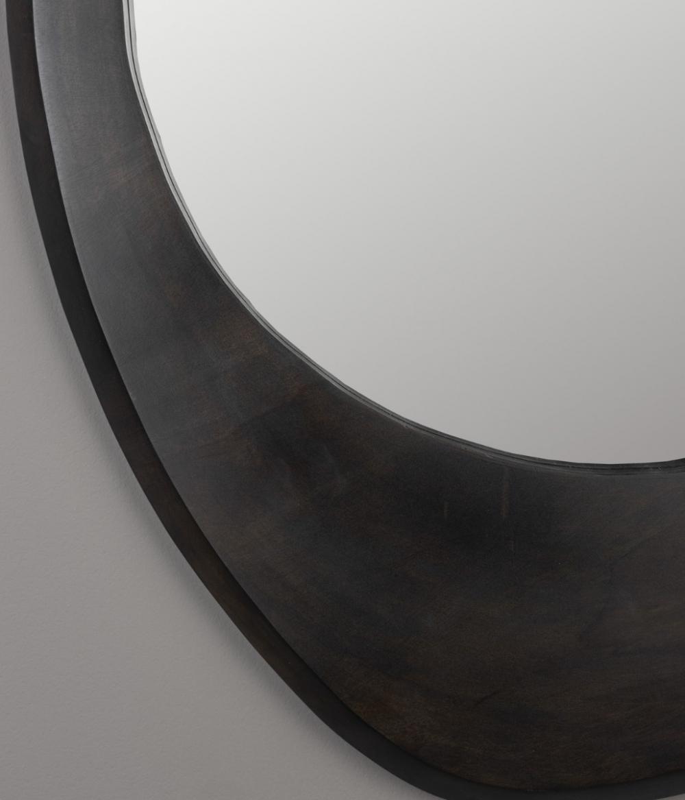 Dutchbone Aren Spiegel Hout Zwart M