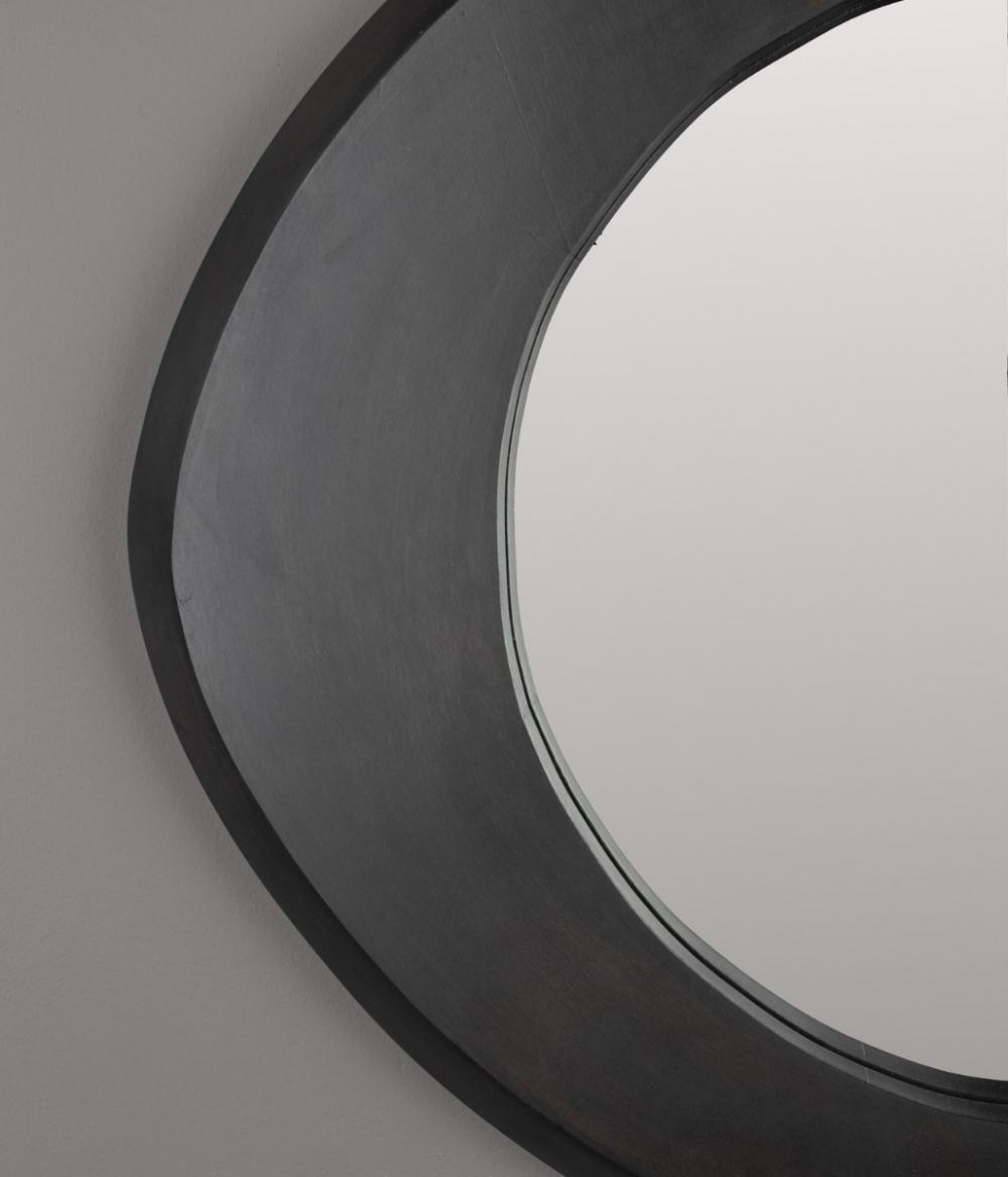 Dutchbone Aren Spiegel Hout Zwart S