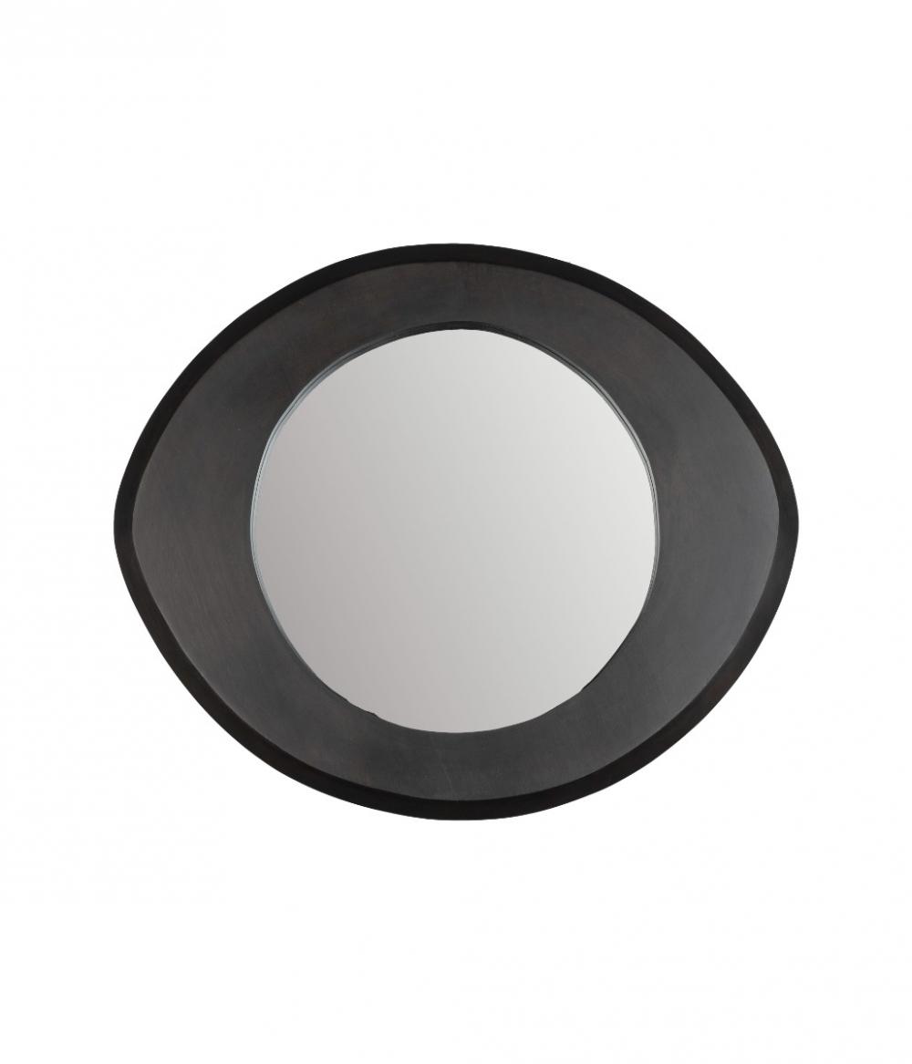 dutchbone Aren Spiegel Hout Zwart S