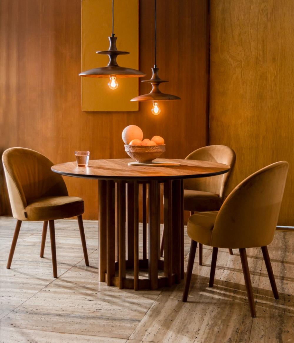 Dutchbone Cath Hanglamp L Walnoot