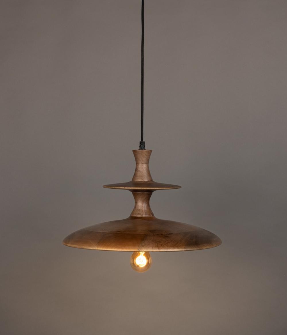 Dutchbone Cath Hanglamp L Walnoot