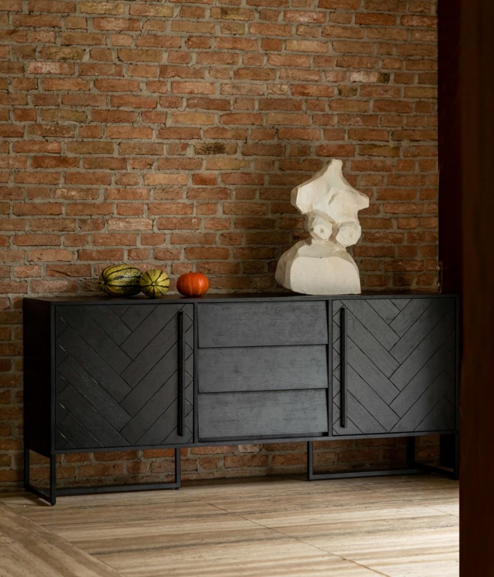 Dutchbone Class Dressoir Zwart Hoog