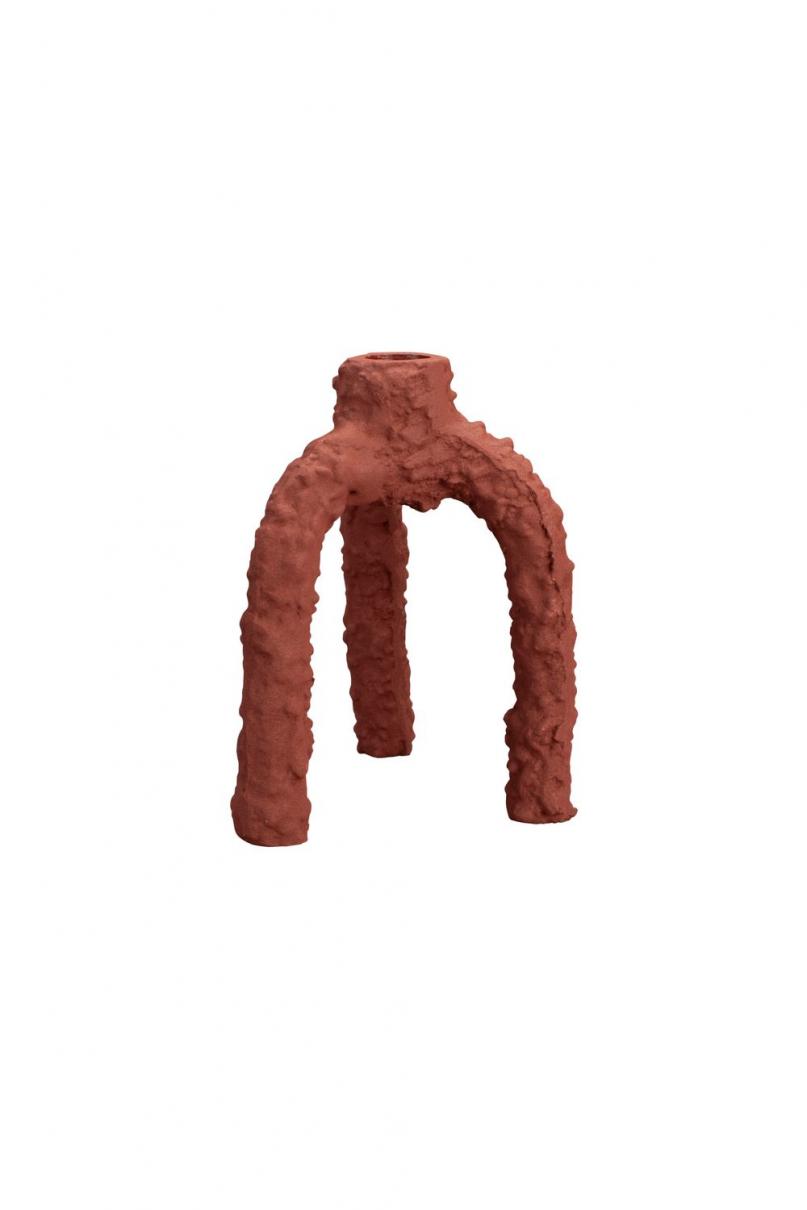 dutchbone Cruz Kandelaar L Terracotta