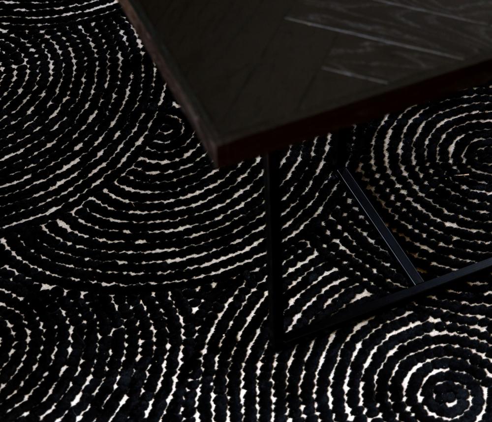 Dutchbone Dots Vloerkleed Zwart 170X240
