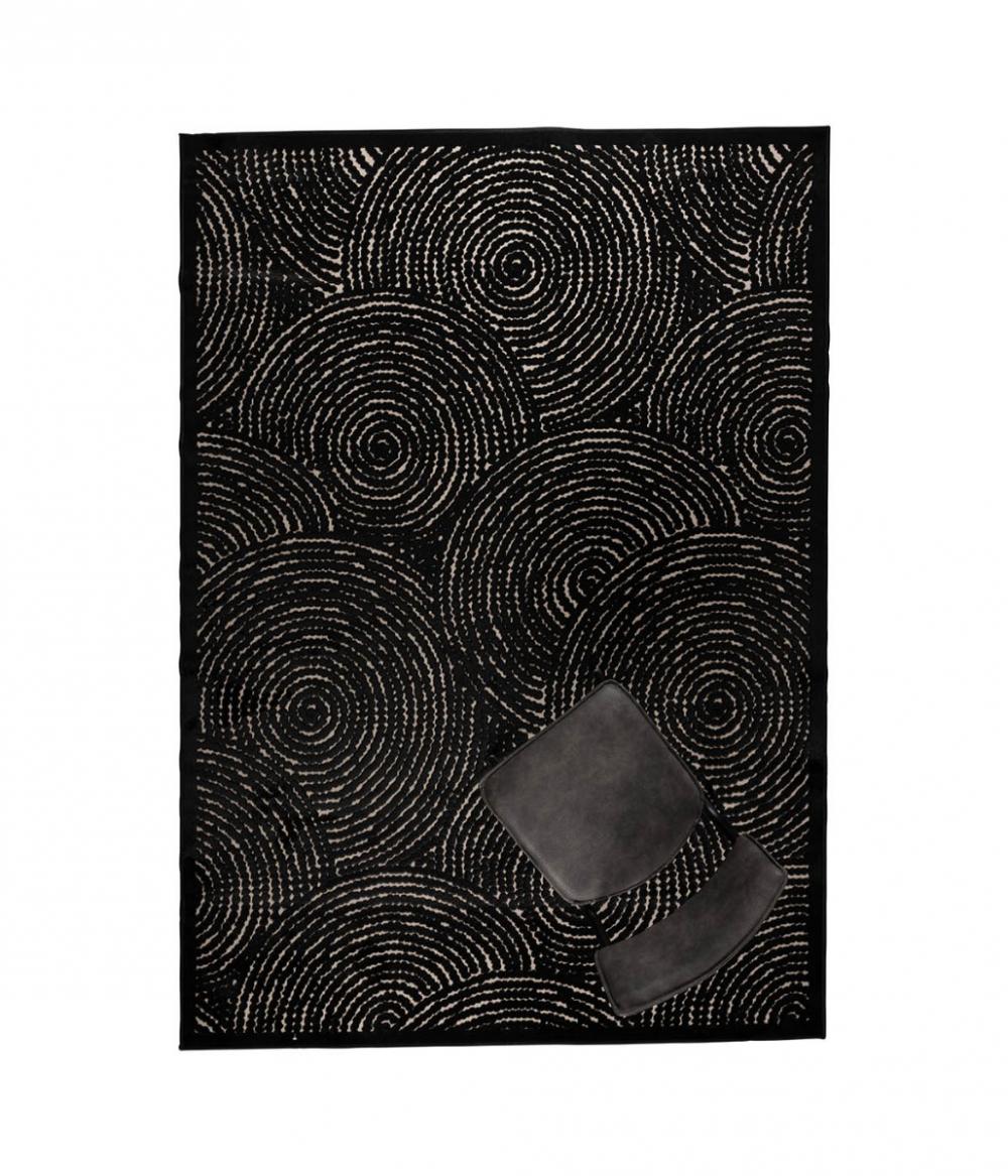 Dutchbone Dots Vloerkleed Zwart 170X240