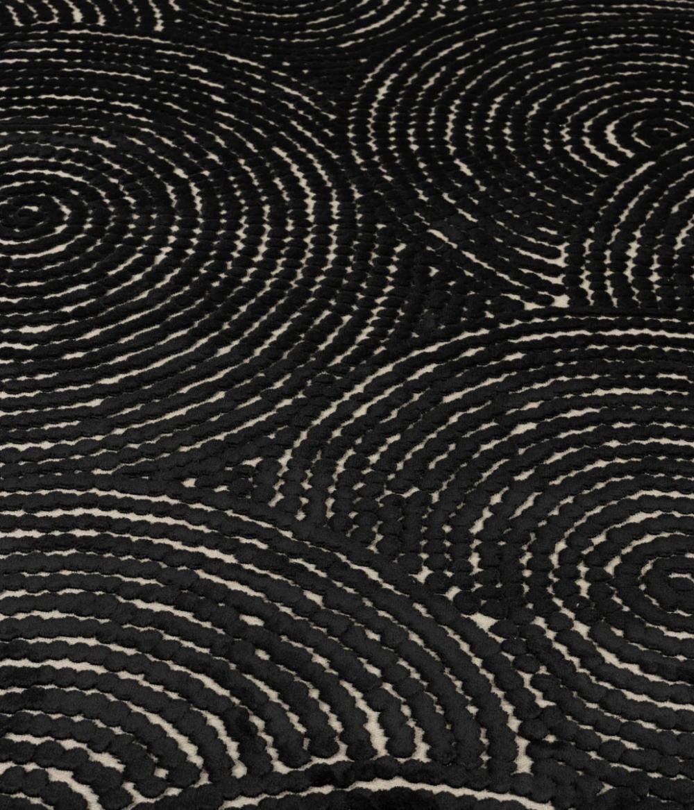 Dutchbone Dots Vloerkleed Zwart 200X300