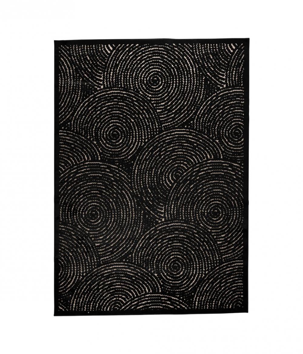 dutchbone Dots Vloerkleed Zwart 200X300