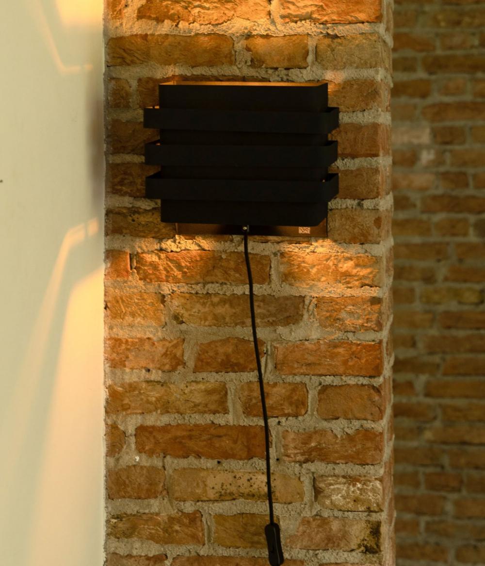 Dutchbone Dumont Wandlamp Zwart