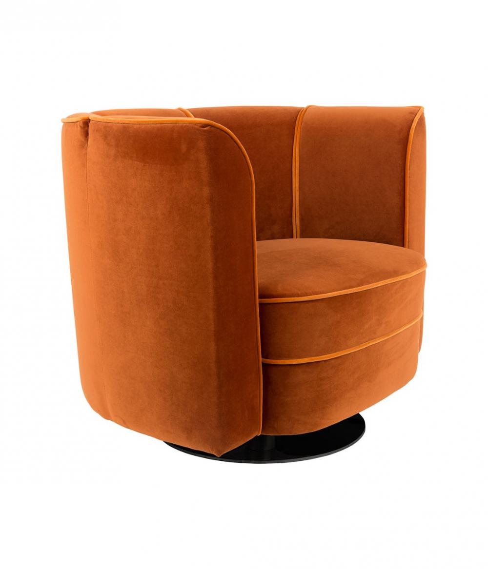 Dutchbone Flower Loungestoel Oranje