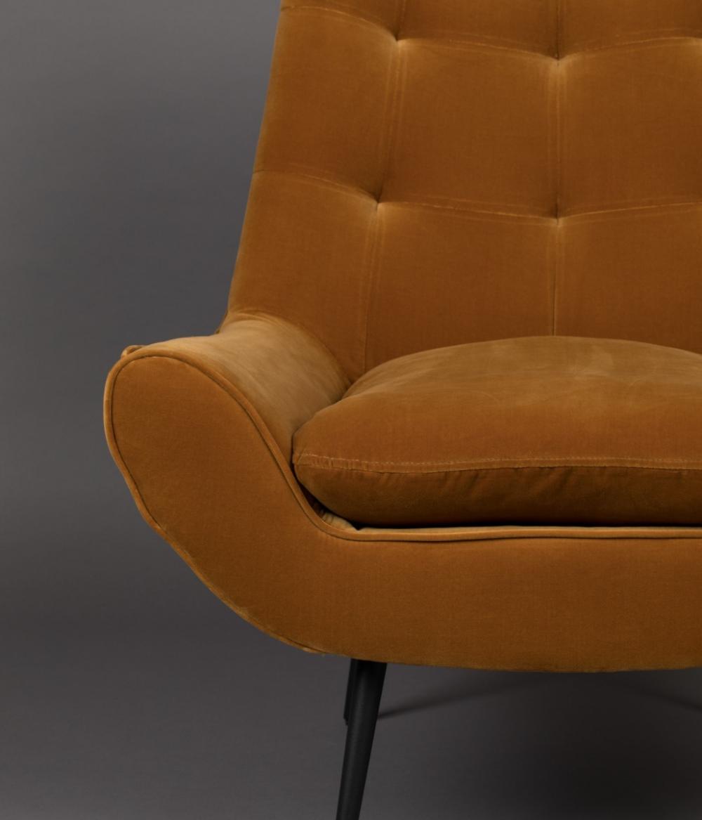 Dutchbone Glodis Loungestoel Whiskey